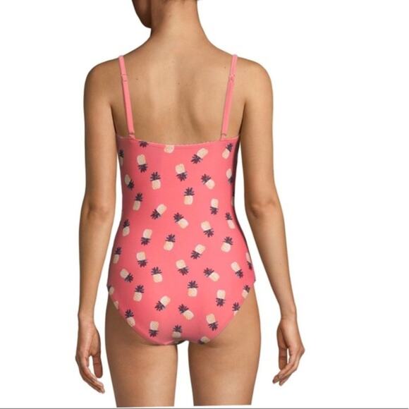 New KATE SPADE Apricot Sorbet Pineapple One Piece Padded Swimsuit | XS - Picture 3 of 7